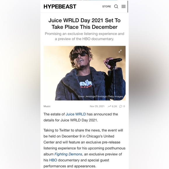 RARE Juice WRLD Day Slime Hoodie Rap 999 Club Dec 9 2021 Chicago United Center M - Picture 7 of 10